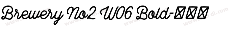 Brewery No2 W06 Bold字体转换 Brewery No2 W06 Bold字体转换